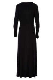 Product shot of the My Faithful Maxi Tee Dress in colour Black (Black), from the back