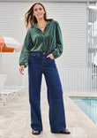 Happy Me Wide Leg Jeans - Darkdenim