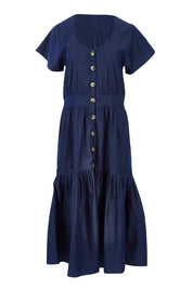 Preloved Denim Daze Dress - Denim
