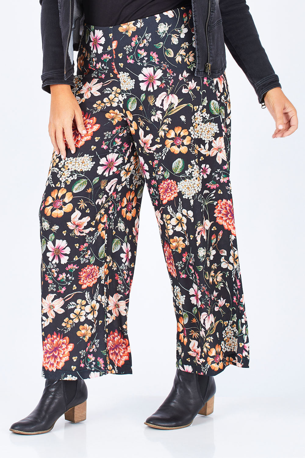 Preloved Follow The Path Wide Leg Pants - Floral