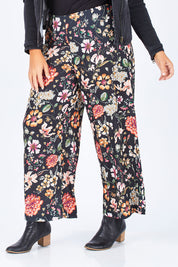 Preloved Follow The Path Wide Leg Pants - Floral