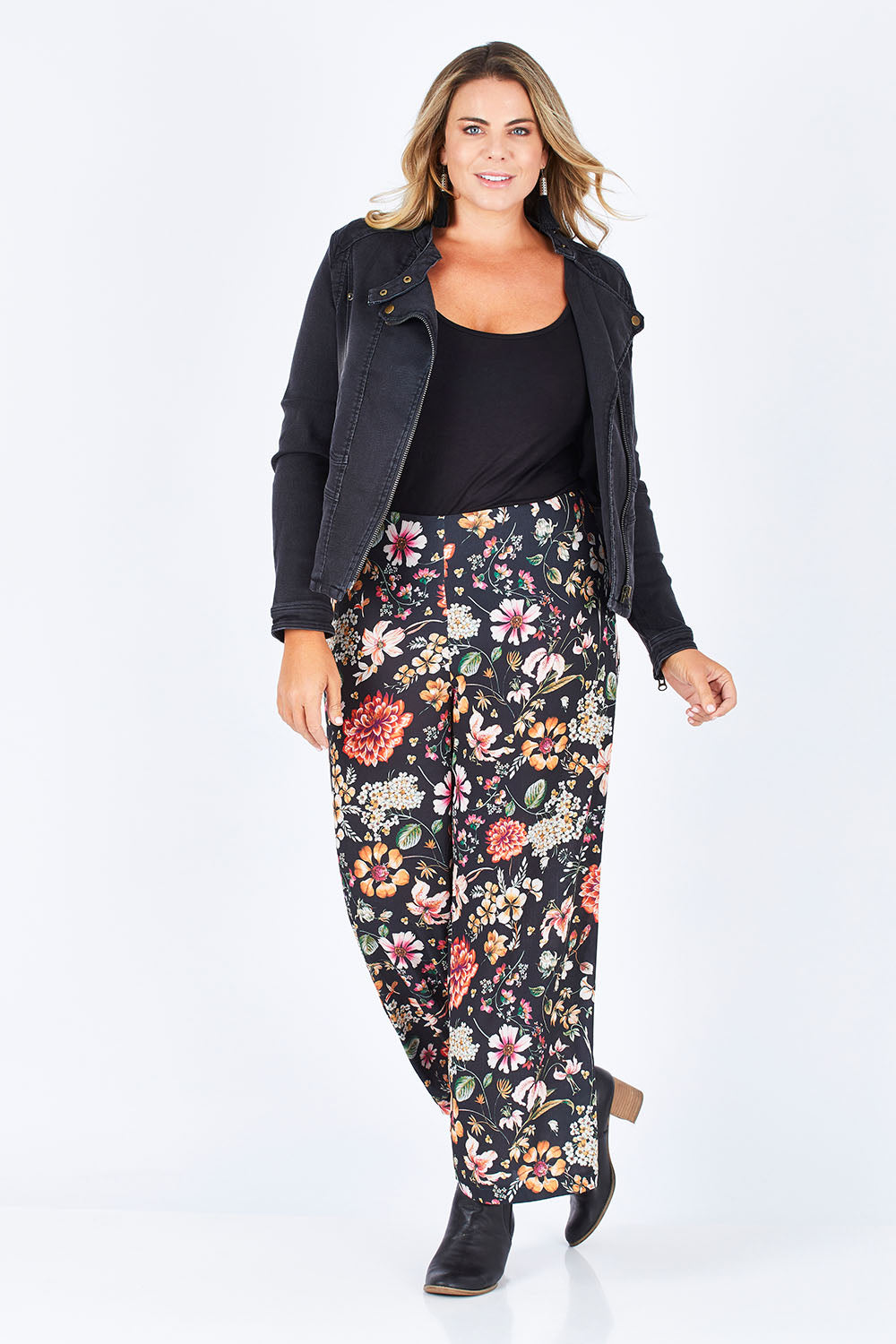 Preloved Follow The Path Wide Leg Pants - Floral