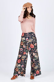 Preloved Follow The Path Wide Leg Pants - Floral