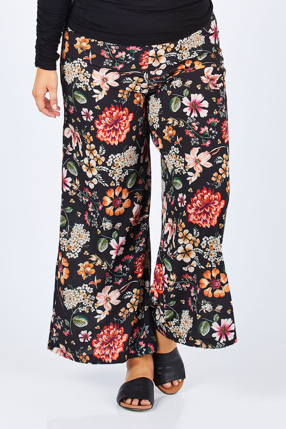 Preloved Follow The Path Wide Leg Pants - Floral