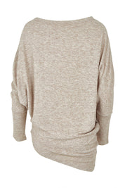 Product shot of the Snuggle Up Jumper in colour Sandmarl, from the back