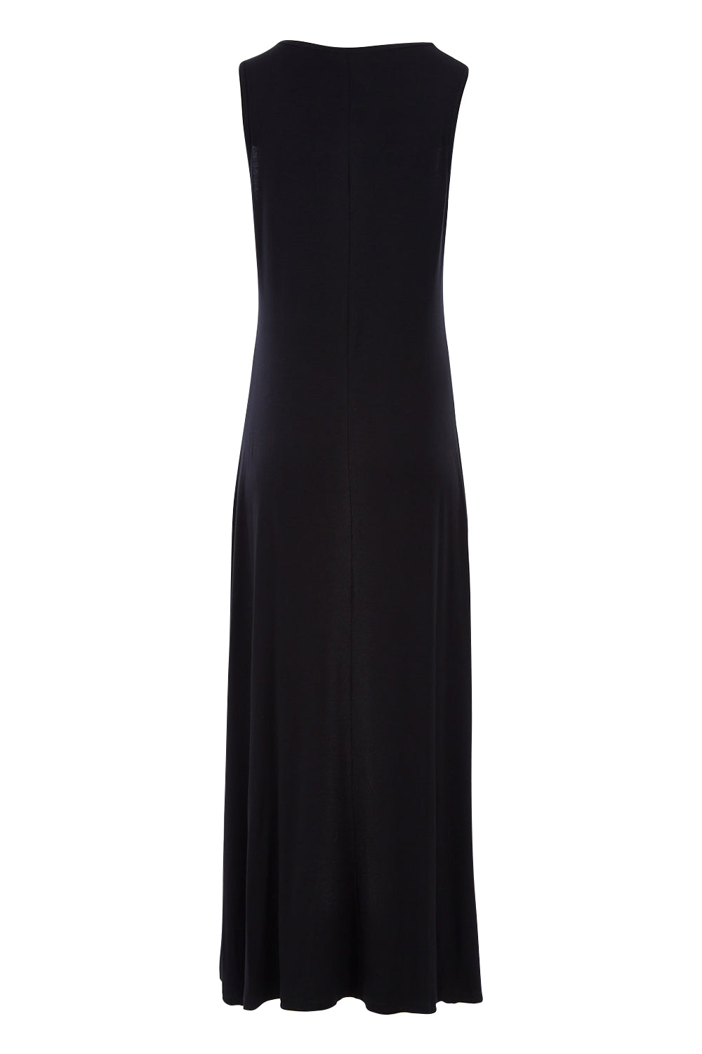 Product shot of the My Faithful Maxi Singlet Dress in colour Black (Black), from the back