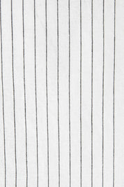 Product shot of the Joy And Laughter Slouch Top in colour Whitestrip (White), detail