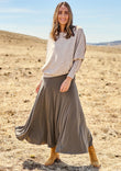 The Wanderer In Me Travel Skirt - Khaki