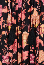 Product shot of the Its Better With You Dress in colour Black (Black), detail