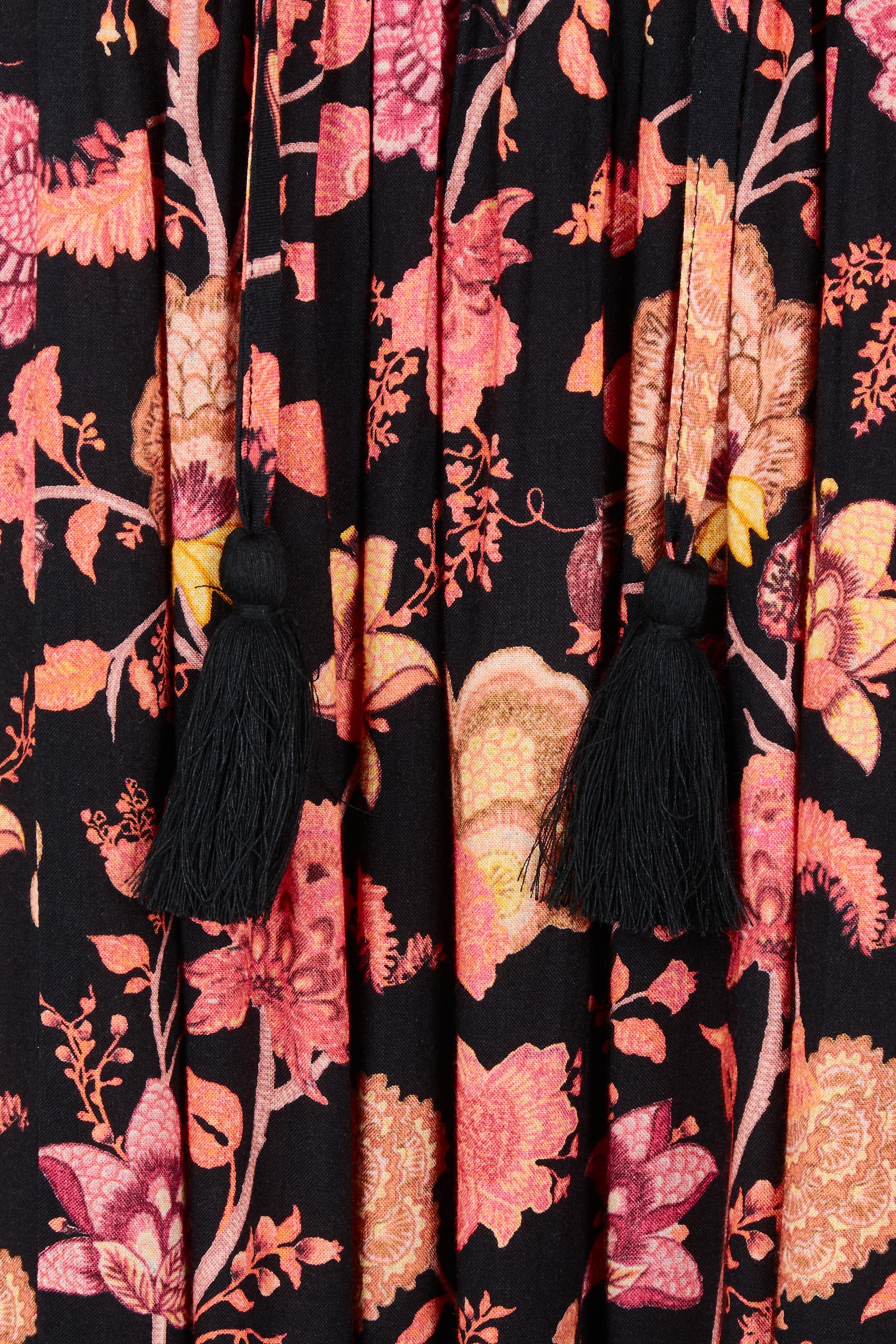 Product shot of the Its Better With You Dress in colour Black (Black), detail
