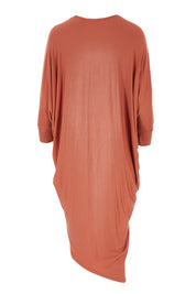 Product shot of the Falling For You Bamboo Cardi in colour Copper, from the back