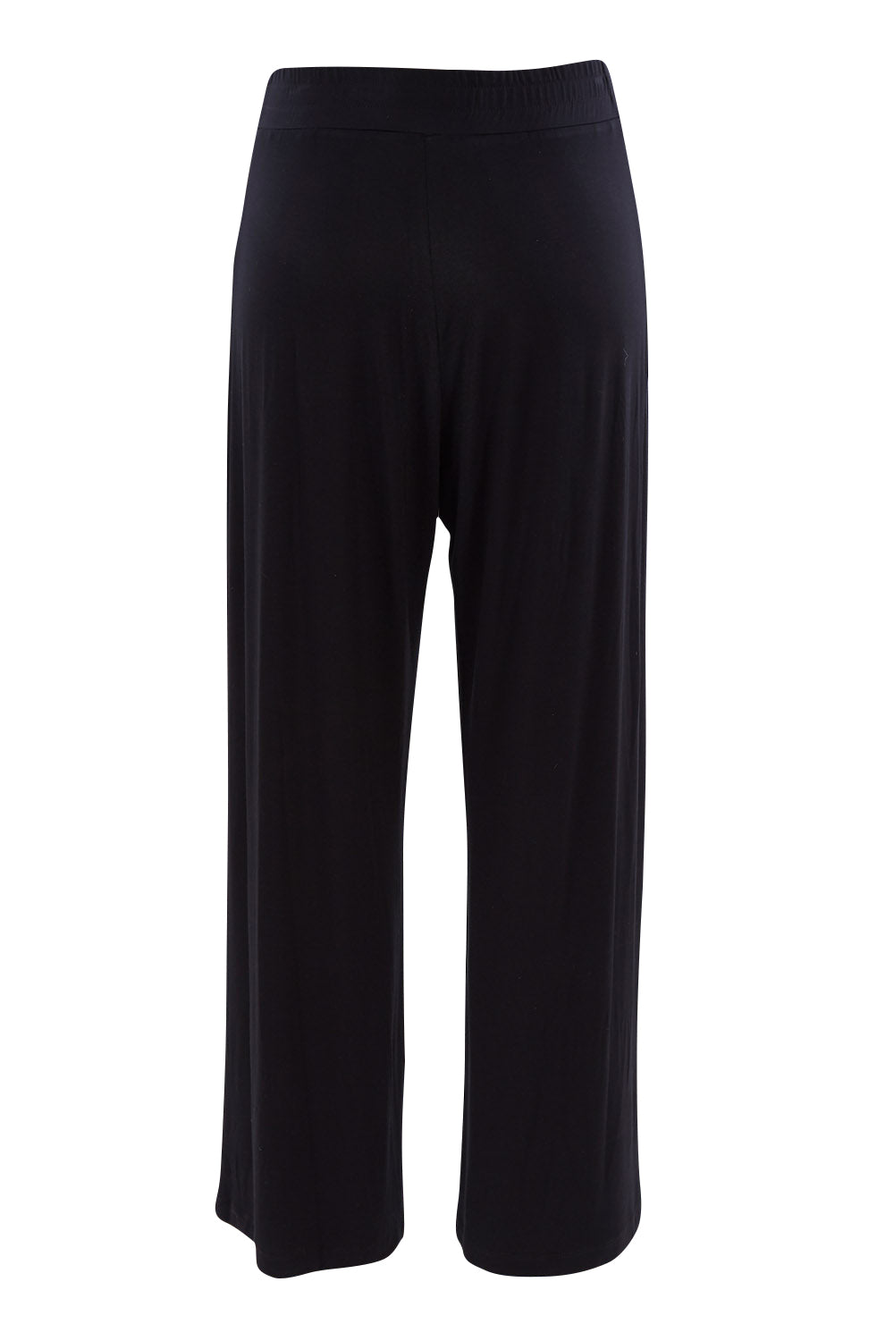 Product shot of the Softly Swinging Bamboo Pants in colour Black (Black), from the back