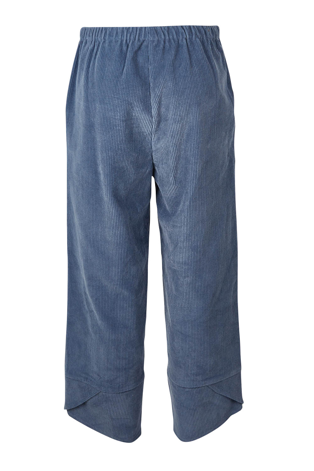 Product shot of the Ready For You Cord Pants in colour Blue (Blue), from the back