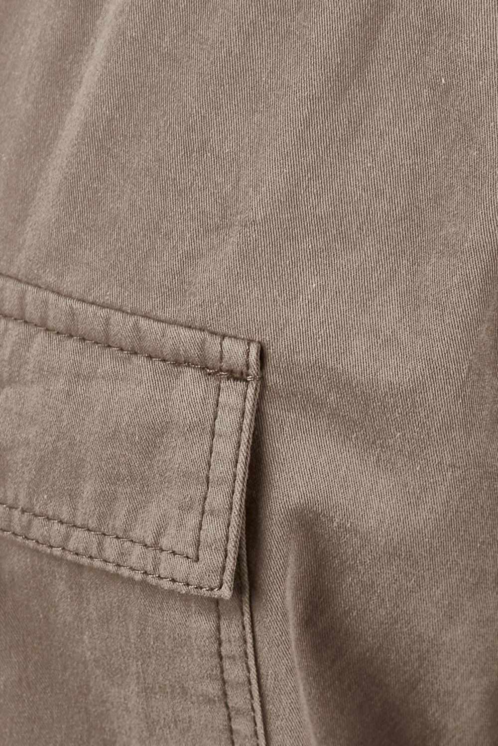 Product shot of the Travel With You Cargo Pants in colour Castle, detail