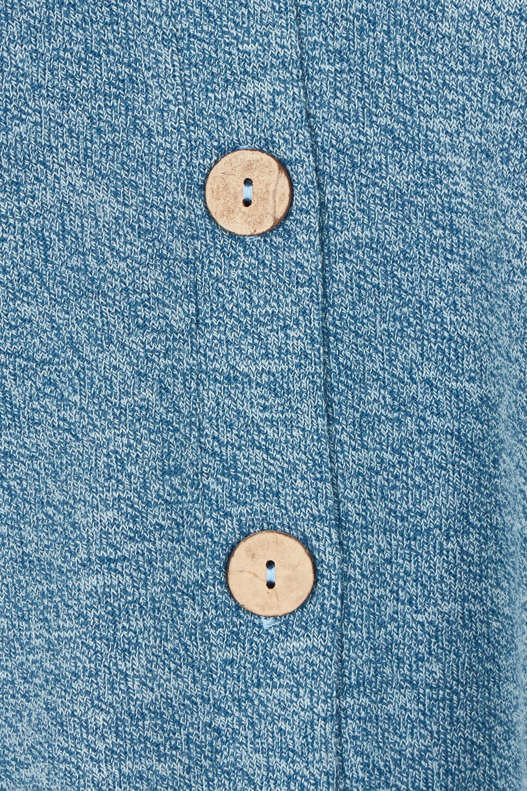 Product shot of the My Boyfriends Slouch Cardi in colour Denim (Blue), detail