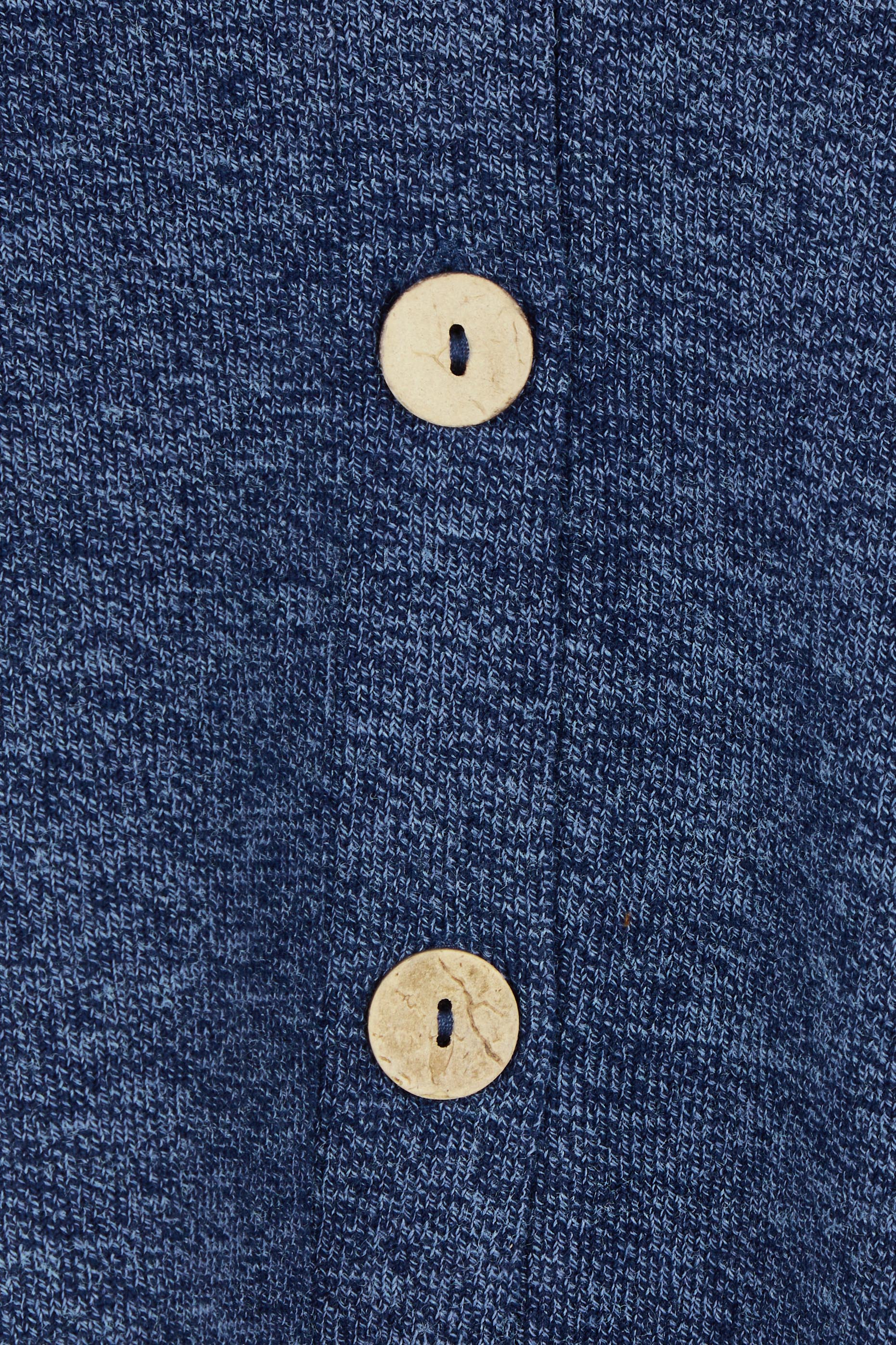 Product shot of the My Boyfriends Slouch Cardi in colour Indigo (Blue), detail