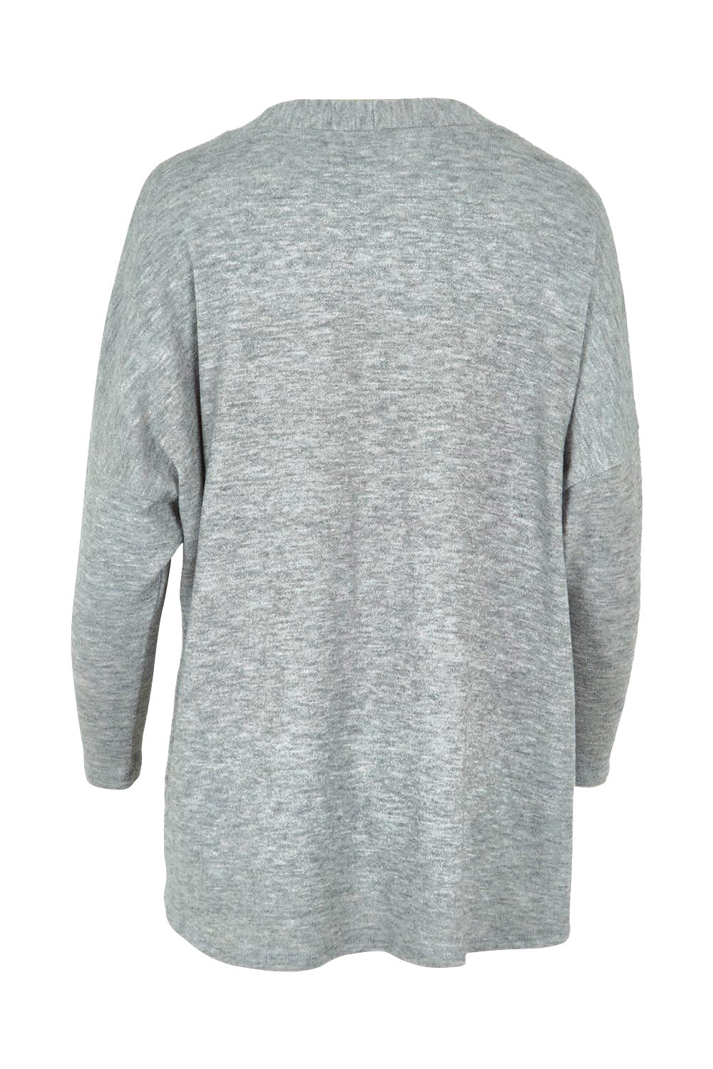 Product shot of the My Boyfriends Slouch Cardi in colour Marlgrey (Grey), from the back
