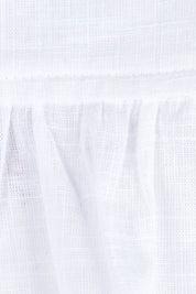 Product shot of the Freya Top in colour White (White), detail