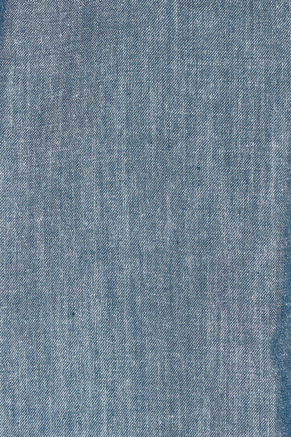 Product shot of the Ava Top in colour Chambray (Blue), detail