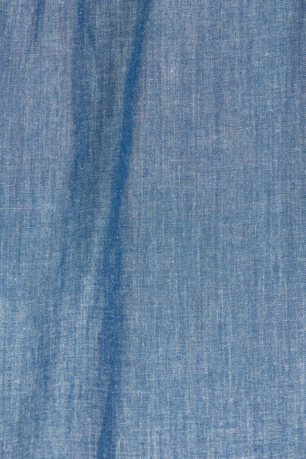 Product shot of the Bliss Top in colour Chambray (Blue), detail