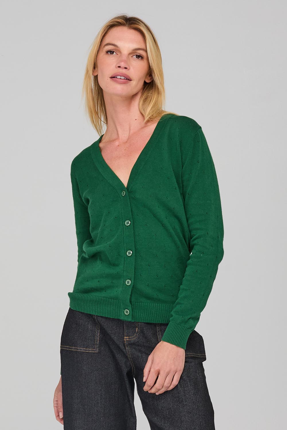 Lora Cotton Cardigan - Midori