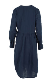 Preloved Guru Cotton Dress - Navy