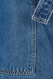 Product shot of the Brando Pant in colour Brando (Blue), detail