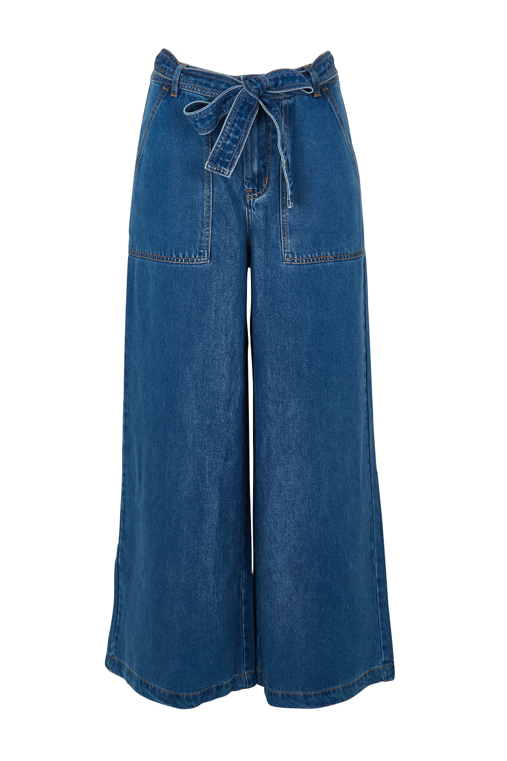 Product shot of the Brando Pant in colour Brando (Blue), from the front