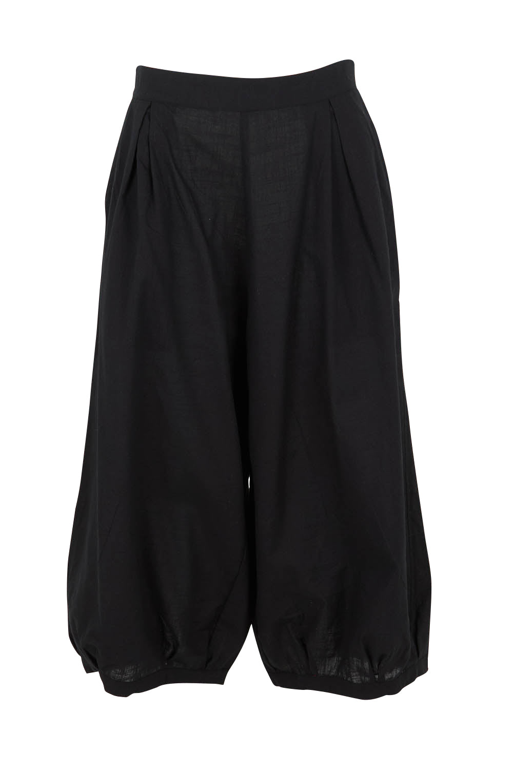 Product shot of the Zetta Cotton Pant in colour Black (Black), from the front