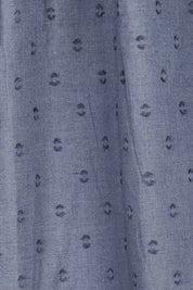 Product shot of the Bliss Top in colour Indiansea (Blue), detail