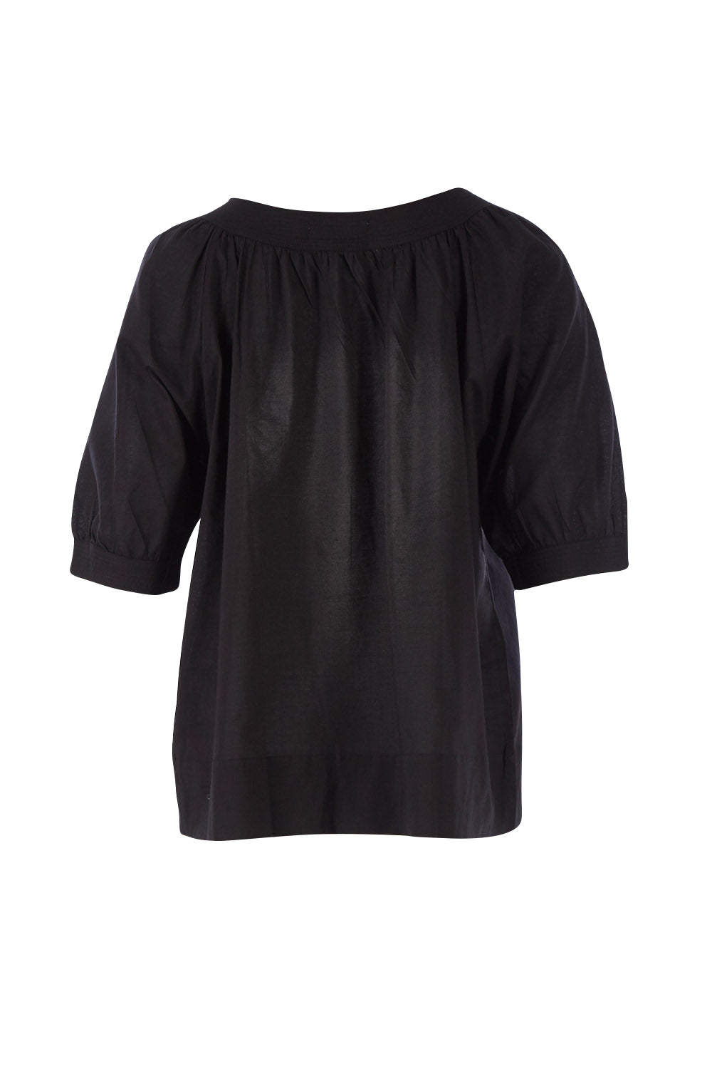 Product shot of the Bliss Top in colour Black (Black), from the back