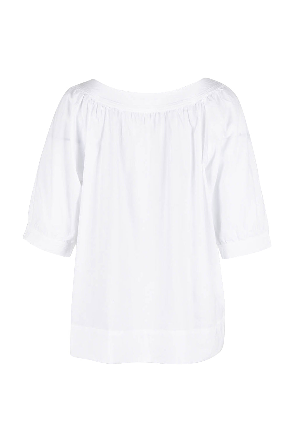 Product shot of the Bliss Top in colour White (White), from the back