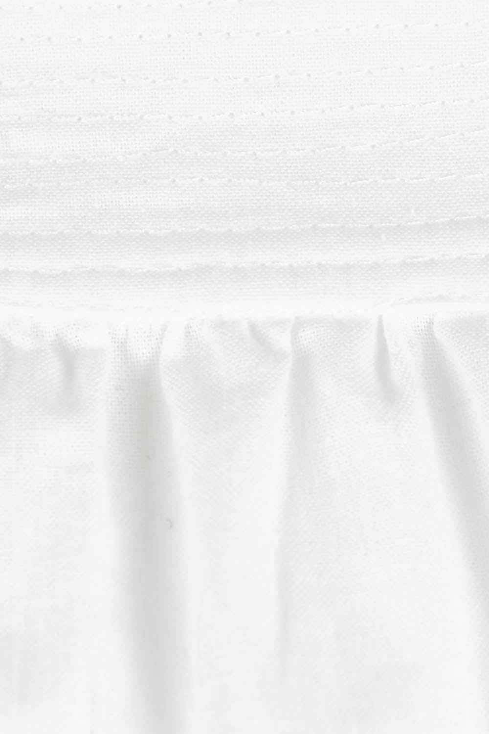 Product shot of the Bliss Top in colour White (White), detail