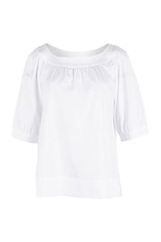 Product shot of the Bliss Top in colour White (White), from the front