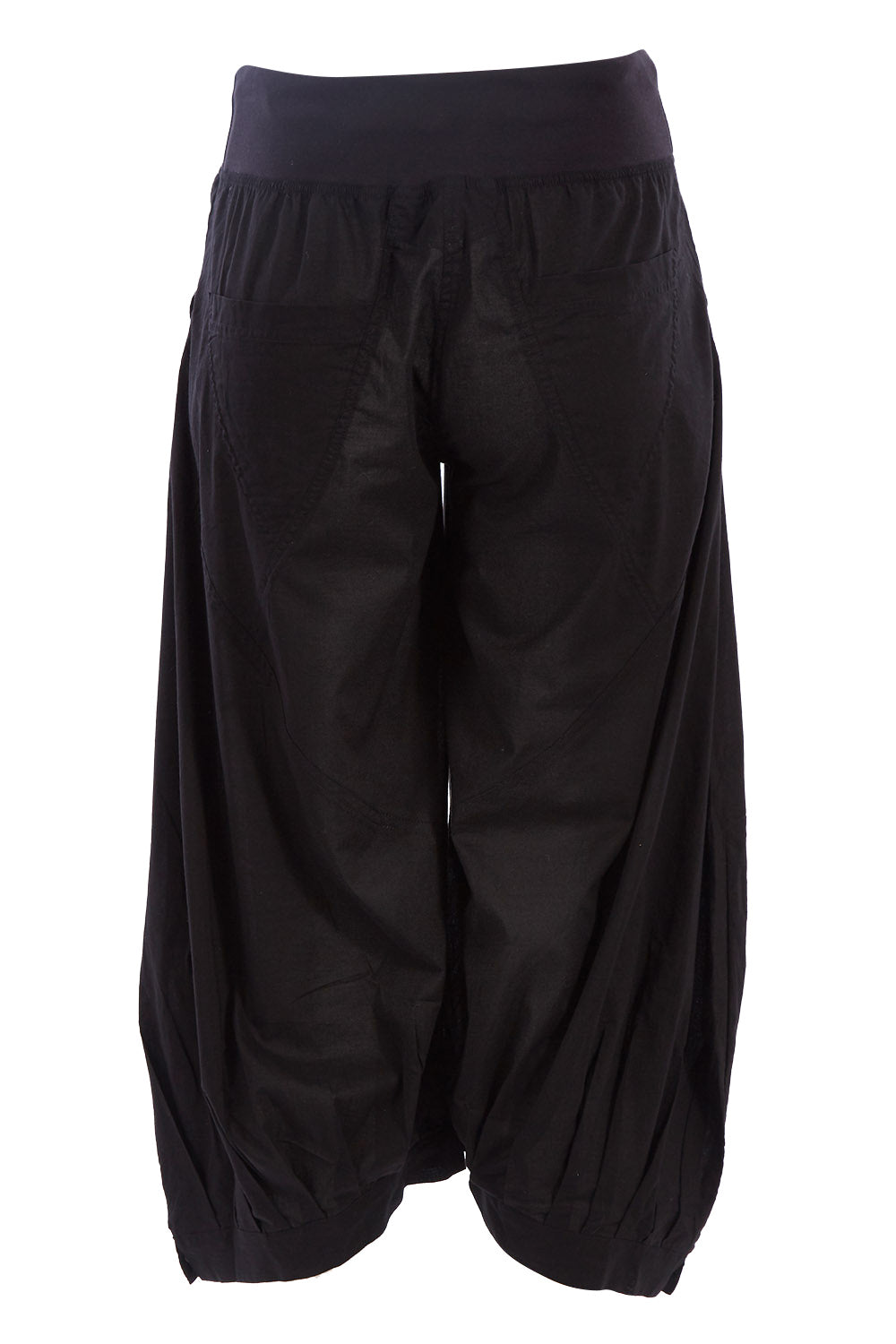 Product shot of the Guru Pant in colour Black (Black), from the back