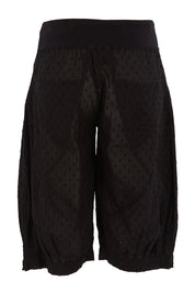 Product shot of the Jada Short in colour Sanur (Black), from the back