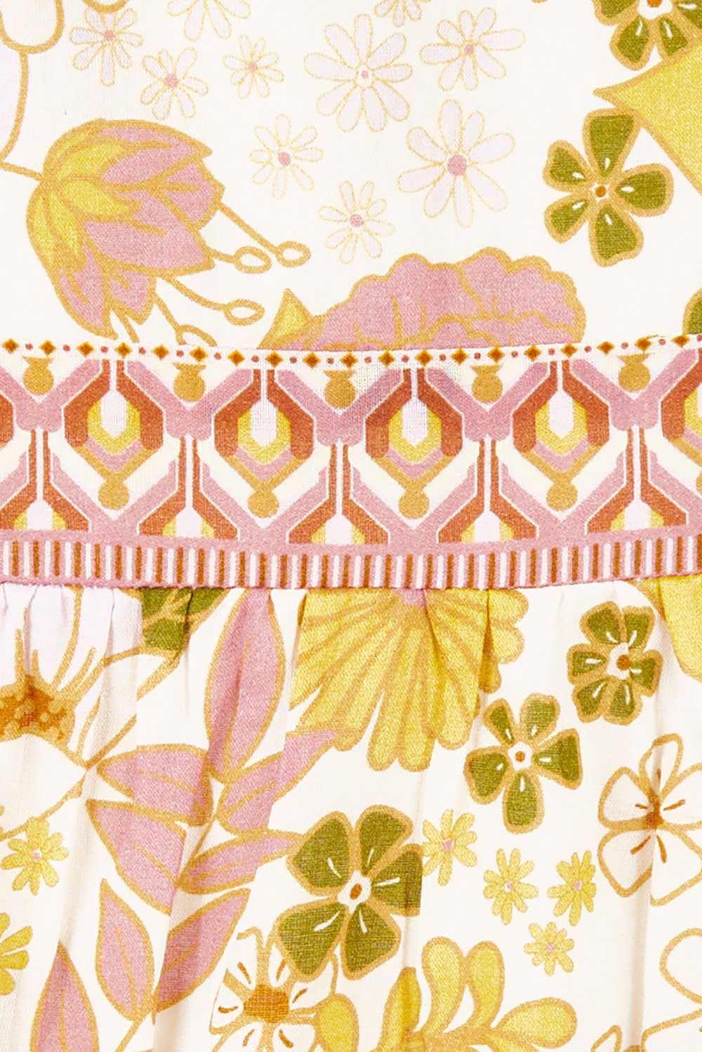 Product shot of the Aurelia Dress in colour Aurelia (Pink), detail