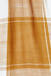 Product shot of the Indy Dress in colour Gingerchec, detail