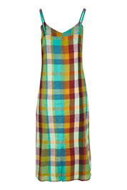 Product shot of the Ophelia Cotton Dress in colour Isabella, from the back