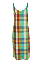 Product shot of the Ophelia Cotton Dress in colour Isabella, from the front
