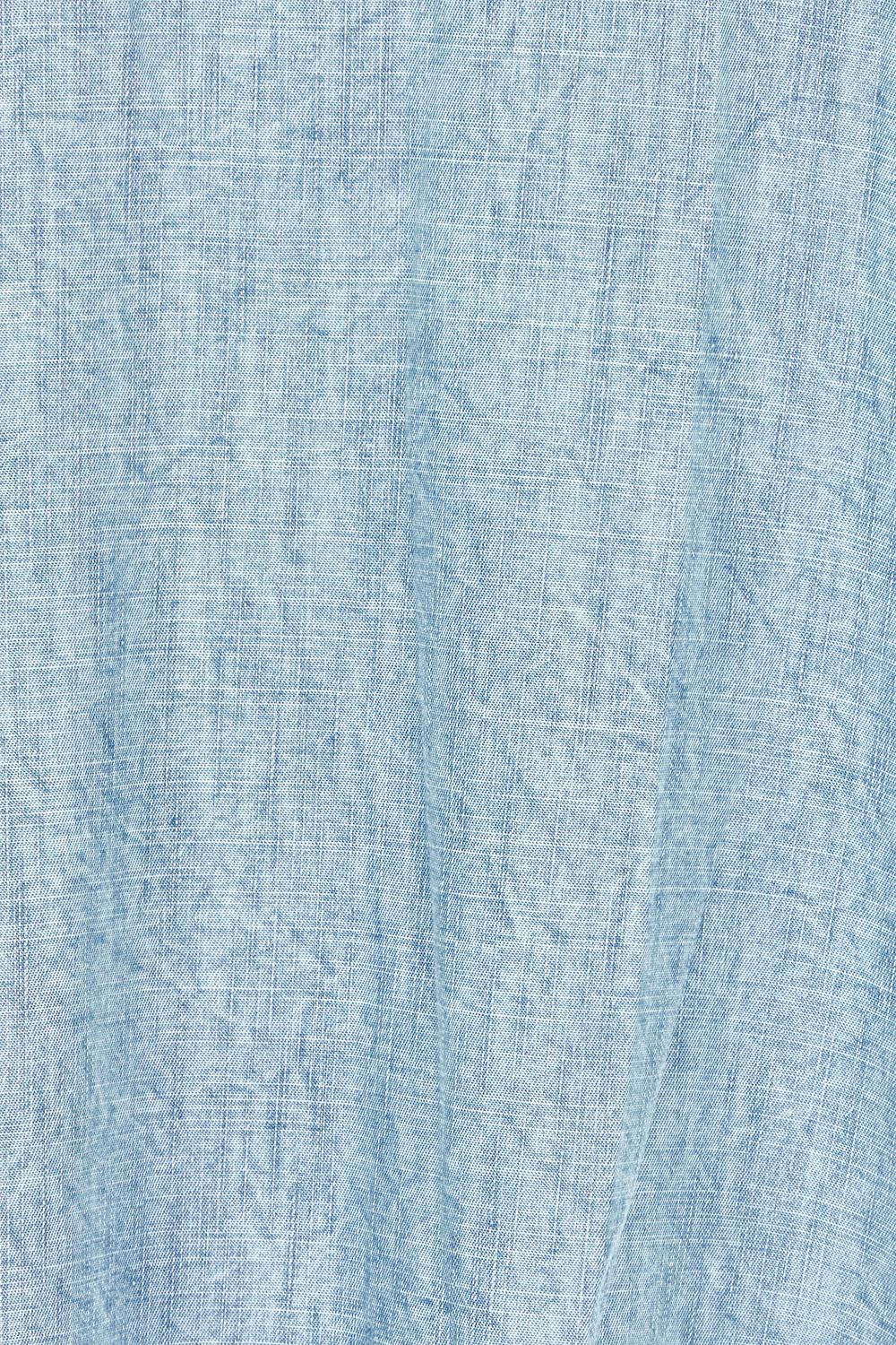 Product shot of the Sand Lyocell Dress in colour Comoda (Blue), detail