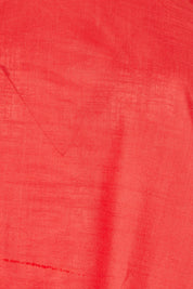 Product shot of the Ava Cotton Top in colour Pomodoro (Red), detail