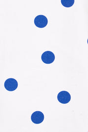 Product shot of the Hara Dress – Polkadot in colour Polkadot, showing detail