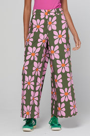 Model Genericm wearing size sample of the Cosmos Pant – Cosmos in colour Cosmos, in a cropped view