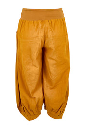Product shot of the Guru Pant – Turmeric in colour Turmeric, from the back
