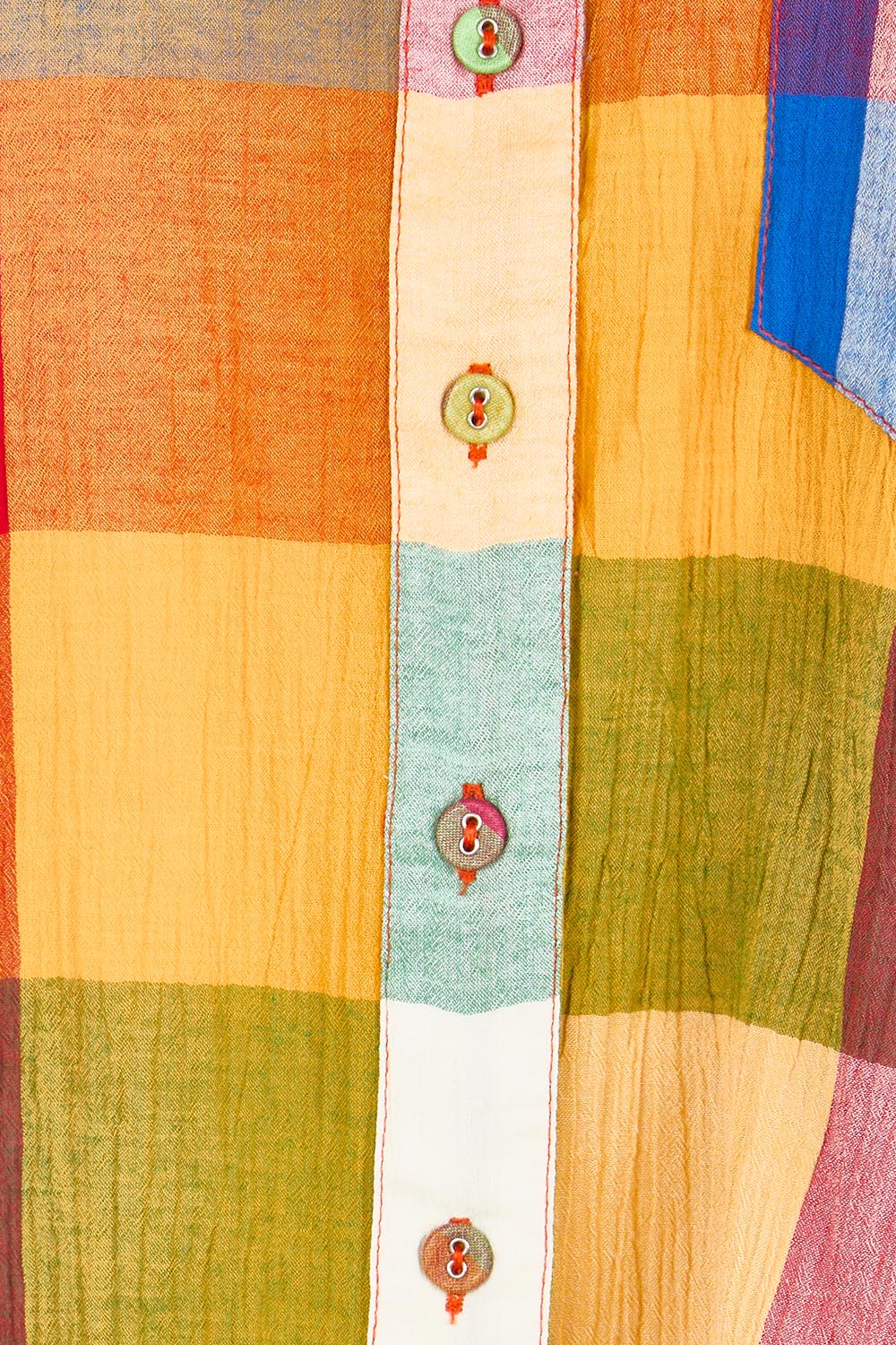 Product shot of the Pari Shirt – Kingston in colour Kingston, showing detail