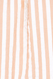 Product shot of the Bliss Top – Sandy in colour Sandy, showing detail
