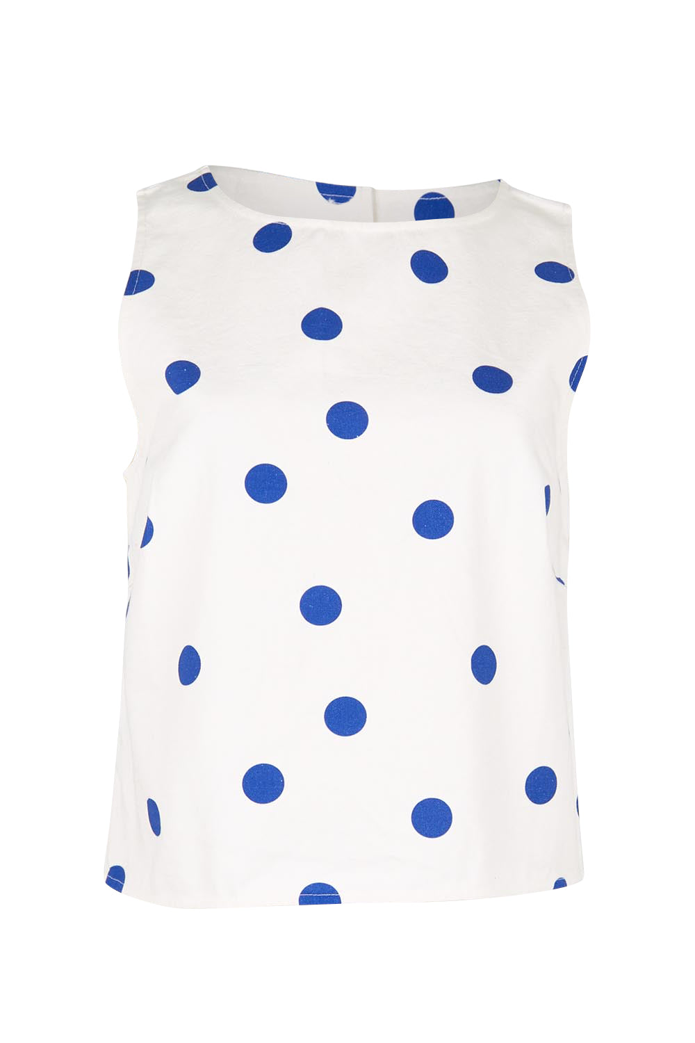 Product shot of the Rose Top – Polkadot in colour Polkadot, from the front