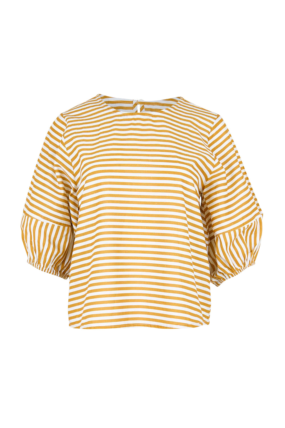 Ava Cotton Linen Top – Mustard
