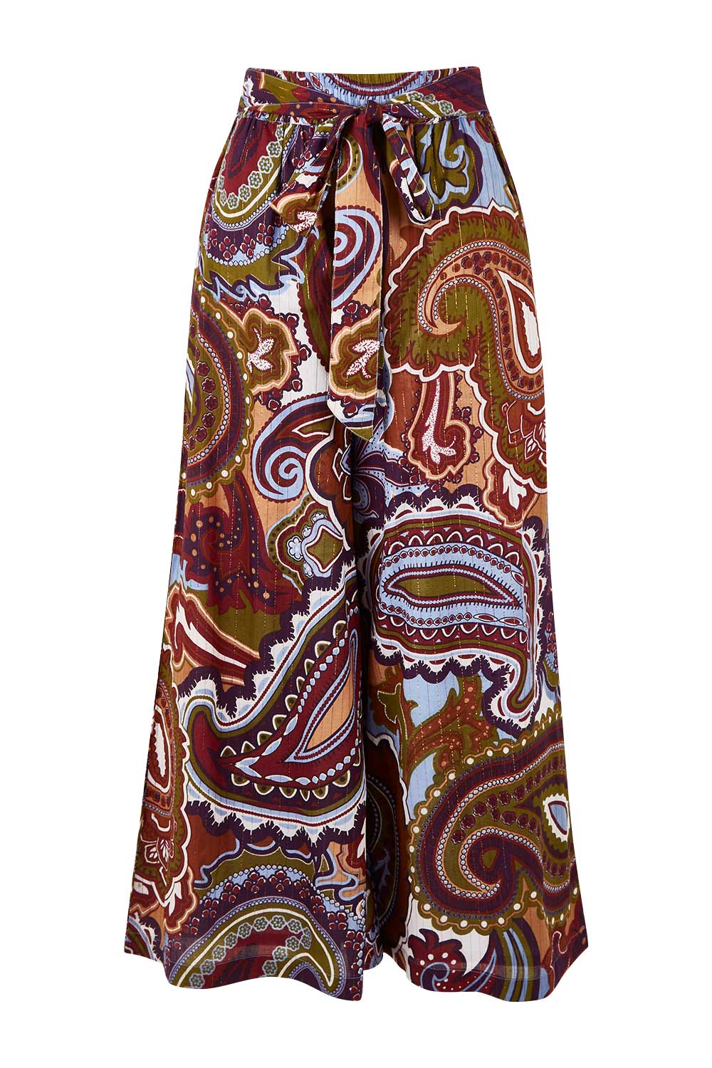Product shot of the Quincy Pant in colour Juniper (Green), from the front